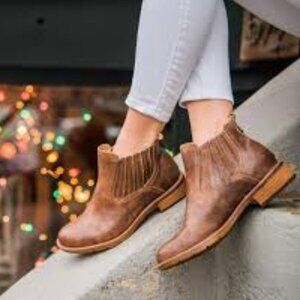 NEW Sofft Bellis III Chelsea Boots - Waterproof, Leather For Women Brown 7254s2